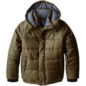 Calvin Klein olive bubble jacket